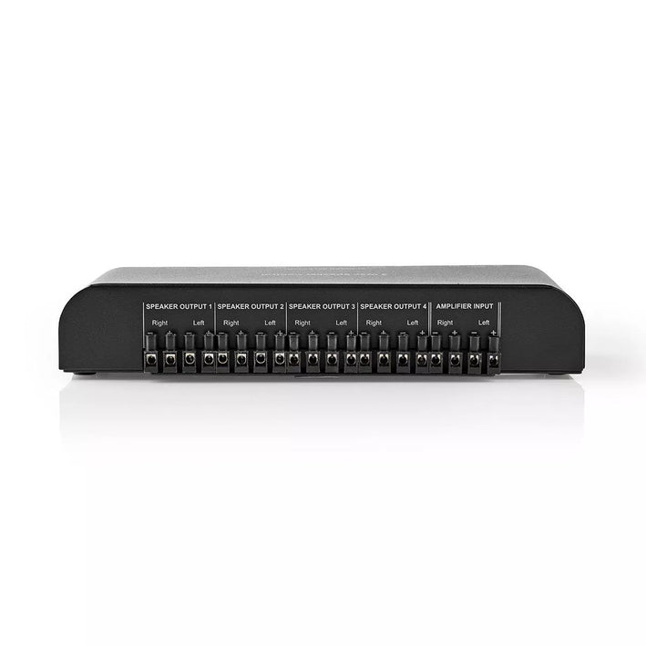 Dispozitiv de control al difuzoarelor 4 iesiri terminal cu surub negru Nedis
