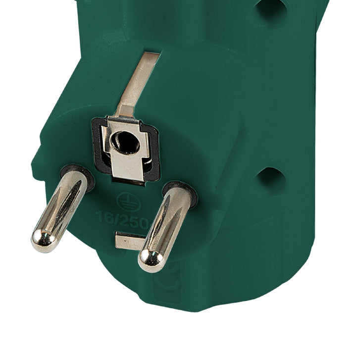 Distribuitor tip T 3x schuko cu protectie verde TPF-26/GR Home