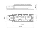 Fisa SCHUKO cauciuc cu capac Bemis BK1-1402-3613 2P+E 3 iesiri 16A 250V IP54
