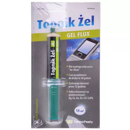 Gel flux 14cm3 pentru suprafete din Ag Cu Au Zn Cd si SnPb AG TermoPasty