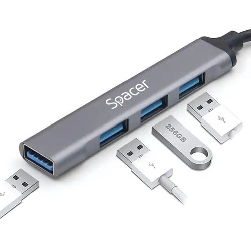 HUB extern SPACER SPHB-USB-4U-01 porturi USB USB3.0 x1 USB2.0 x3