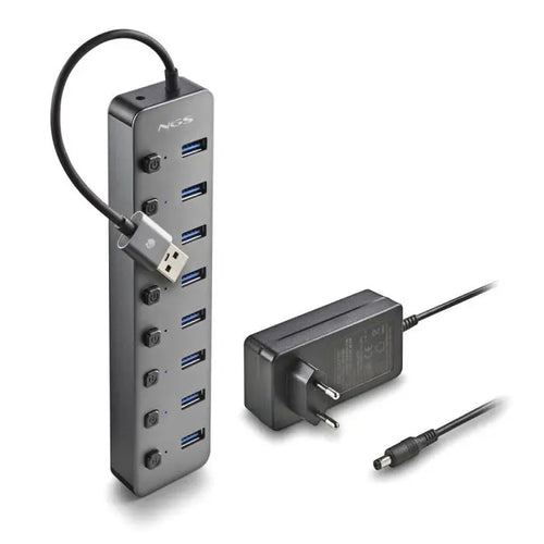 HUB USB 3.0 NGS iHub8 cu 8 porturi si alimentator HUB-IHUB8-NGS