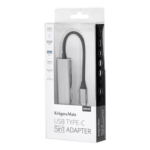 HUB USB Type C - HDMI USB3.0 SD MICROSD +USB Type C KRUGER&MATZ