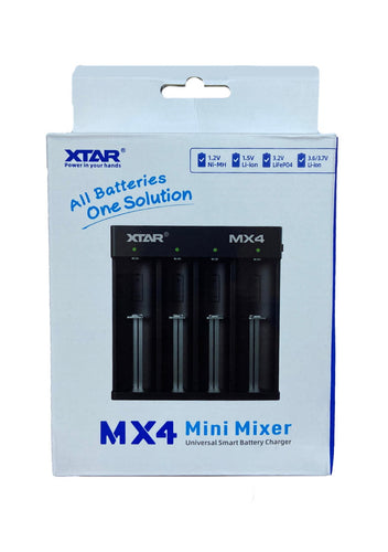 Incarcator acumulatori 1.5V 3.6V 3.7V Li-Ion /1.2V Ni-MH /3.2V LiFePO4 4x sloturi pentru incarcare MX4 KT XTAR (636)