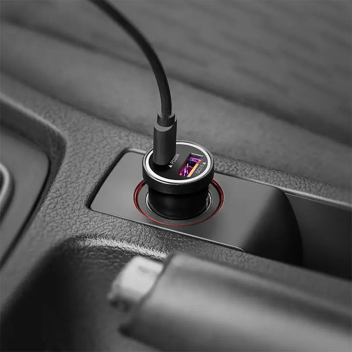 Incarcator auto Kruger&Matz KM0873 12-24V - USB-A /TYPE C QC3.0 PD 38W