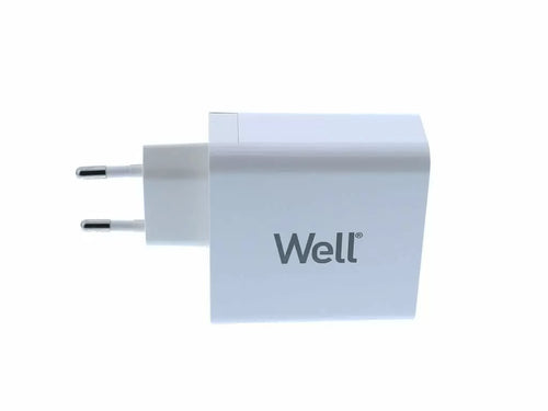 Incarcator retea Well 1x USB-A QC3.0 2x USB type C PD 65W PPS