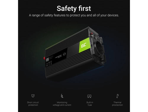 Invertor de tensiune 12V-230V 150W protectie la supratensiune INV06 Green Cell