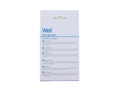 Lampa de veghe Well LEDNC-ARON-WL LED 1W 50lm 6500K cu intrerupator ON/OFF