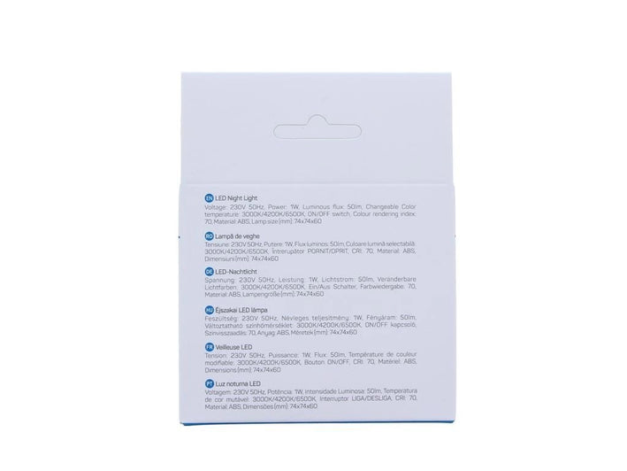 Lampa de veghe Well LEDNCCT-ALIX-WL 1W 50lm 3000K /4200K /6500K cu intrerupator ON/OFF