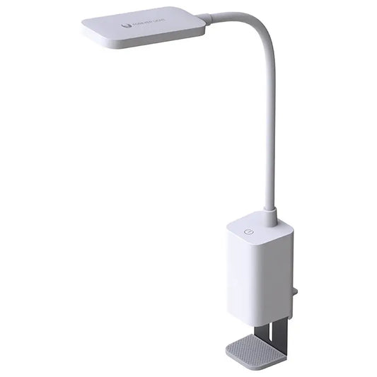 Lampa LED de birou 6W 4000K cu acumulator 1200mAh cu prindere clip masa /birou alb KIRSTEN FLB-10