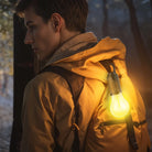 Lampa solara suspendata forma bec LED 5W 100lm +USB-C 400mAh PHENOM 18585