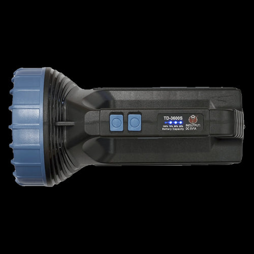 Lanterna LED USB + SOLAR 400lm negru/albastru TD-3600S