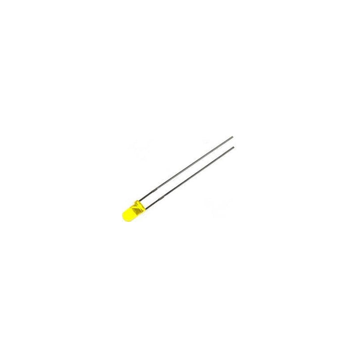 LED 3mm galben 1.9V-2.1V 20mA 588-590 MCD 300-400