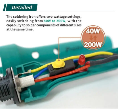 Letcon de lipit Pro`sKit SI-109B ceramic cu incalizre rapida 40-200W 20cm