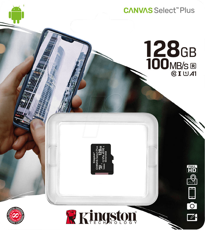 Micro SD CARD 128GB clasa 10 KINGSTON SDCS/128GBSP