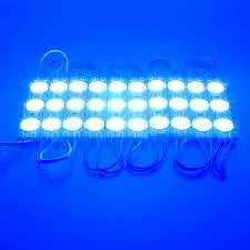 Modul 3 LED-uri 12V 1.5W SMD2835 150lm albastru IP67 V-TAC