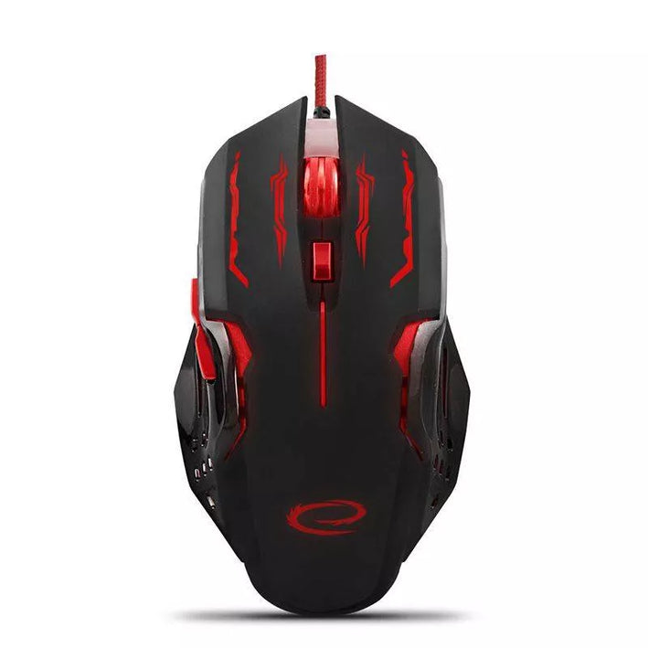 Mouse optic USB gaming 800-12400 DPI 6 butoane rosu ESPERANZA