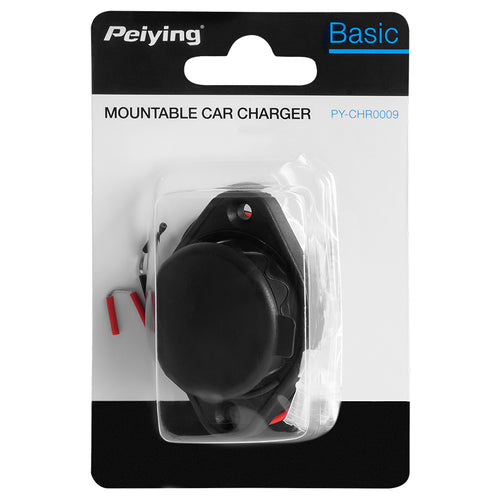 Mufa alimentare auto panou USB QC3.0 18W/ TYPE C QC /PD 18W Peiying PY-CHR0009