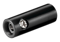 Mufa banana mama 4mm din plastic negru Goobay 11378