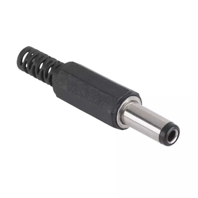 Mufa DC alimentare tata pe fir 2.5 x 5.5 mm cu protectie pentru cablu WTY0110-2.1