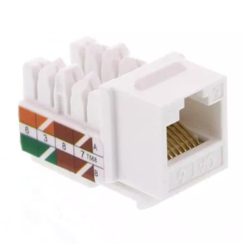 Mufa Keystone Jack mama Cat6 8P8C neecranat alb Well