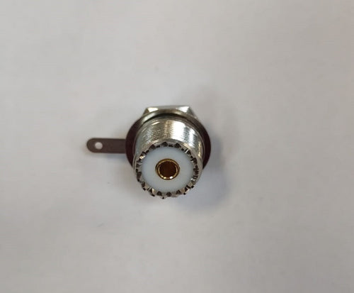 Mufa UHF mama pin aurit pe panou cu piulita SO 239-PL 259 pentru statii CB