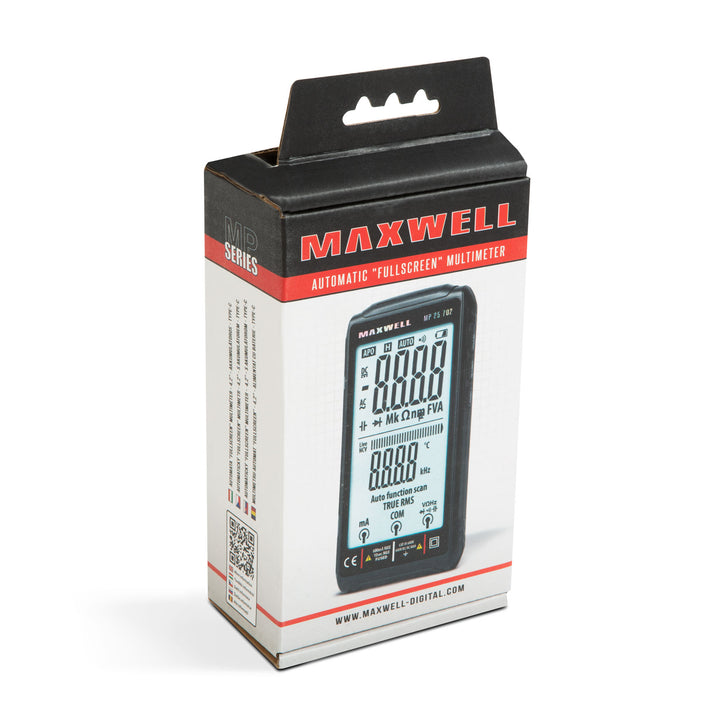Multimetru automat "FullScreen" 4.2" cu acumulator Type-C MAXWELL