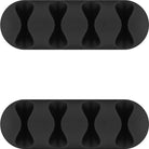 Organizator cabluri 4 sloturi negru set 2buc Goobay 70406