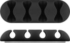 Organizator cabluri 4 sloturi negru set 2buc Goobay 70406