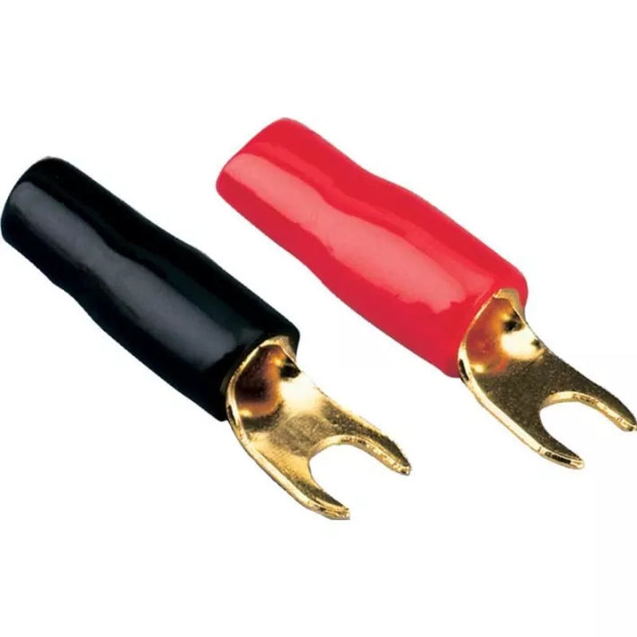Papuc Terminal tip furca 20mm2 M4 aurit izolat negru ACV 30.4420-03