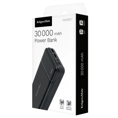 Power Bank 30000mAh Li-Poly Kruger&Matz KM0907