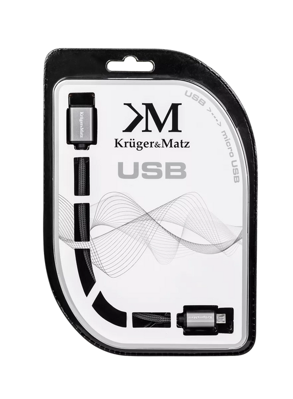 Prelungitor USB la micro USB 0.2m Profesional Kruger&Matz