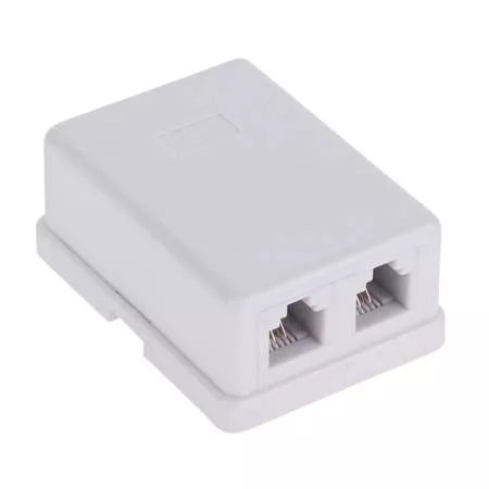 Priza 2x RJ11 telefon 6P4C dubla Cabletech