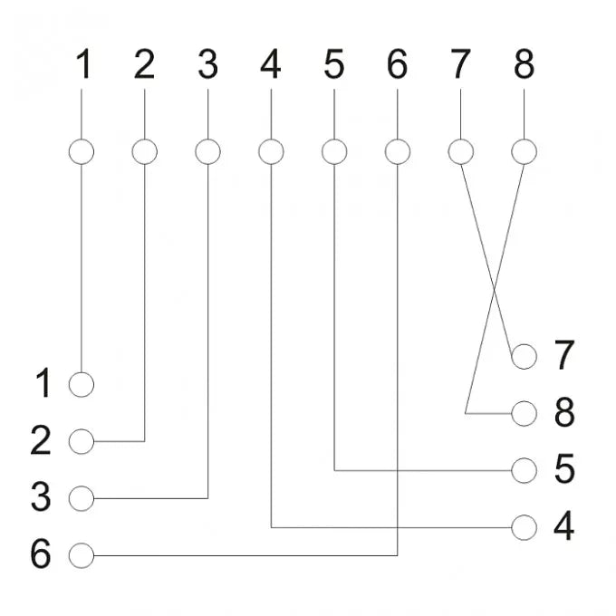 Priza de perete 8P8C FTP Cat5 1x RJ45 mama ecranat 70x45x25mm alb