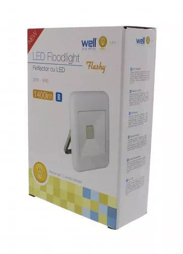 Proiector LED 20W 1400lm IP65 4000K alb Well