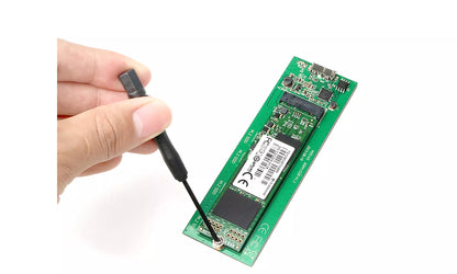 Rack extern M.2 B-Key SATA SSD NGFF compatibil 2230 2242 2260 2280 USB 3.0 carcasa aluminiu negru i-tec