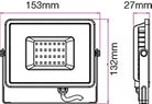 Reflector LED SMD 20W 1600lm 4000K IP65 alb cip SAMSUNG V-TAC