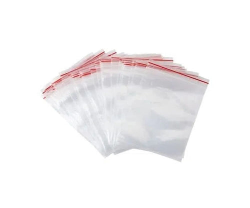 Set 100buc pungi cu fermoar zip 100x100mm polietilena transparent PLAST PL.TOR100X100