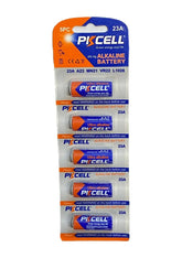 Set 5 baterii PKCELL 23A ultra alkaline 12V compatibil A23 /MN21 /VR22 /L1028 /V23 /LRV08 23A-5PC-PKCELL (615)