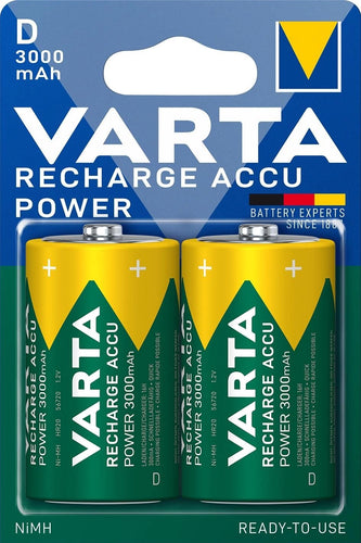 Set acumulatori Varta Ni-Mh D R20 1.2V 3000mAh Ready to use 2buc