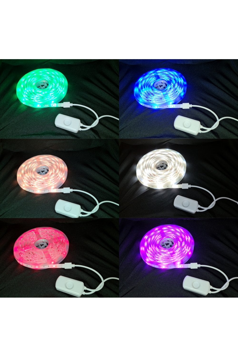 Set Banda LED Smart WiFi Woox R5093 5m RGB color + Alb cald 24W (150buc x 0.16W)