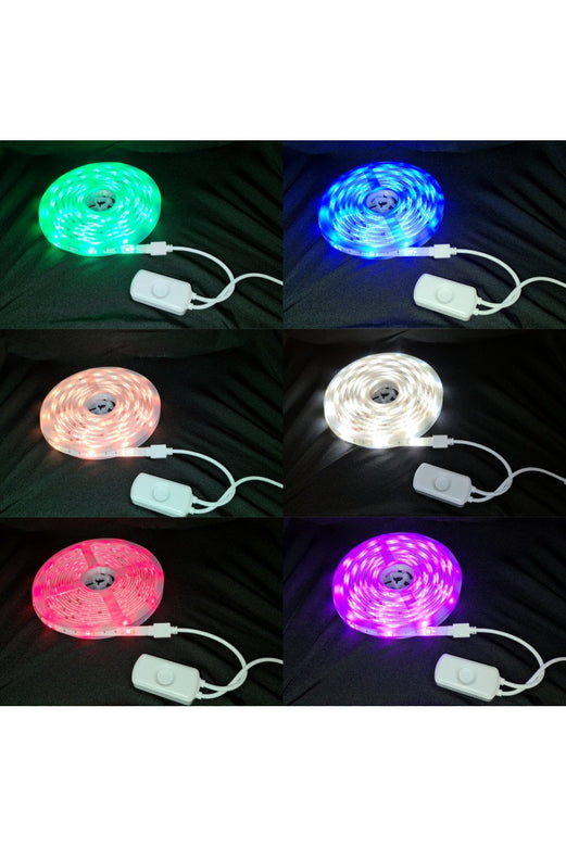 Set Banda LED Smart WiFi Woox R5093 5m RGB color + Alb cald 24W (150buc x 0.16W)