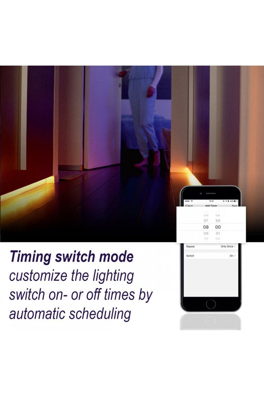 Set Banda LED Smart WiFi Woox R5093 5m RGB color + Alb cald 24W (150buc x 0.16W)