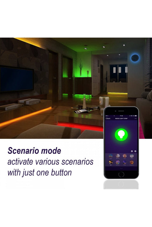 Set Banda LED Smart WiFi Woox R5093 5m RGB color + Alb cald 24W (150buc x 0.16W)
