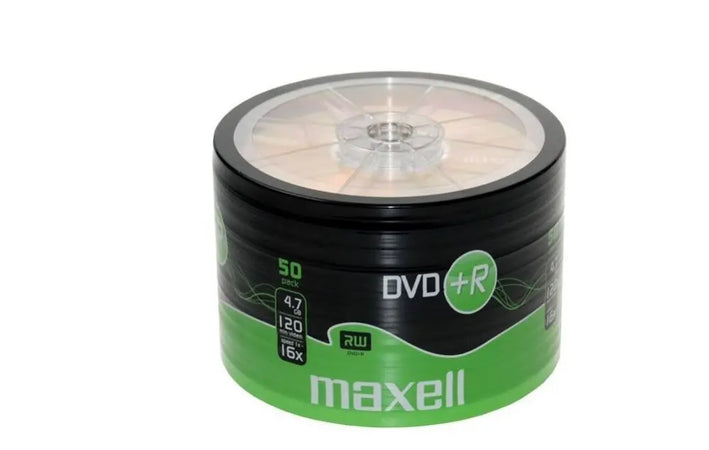Set DVD+R 4.7GB 16x 50buc pe folie Maxell 275736.40.TE