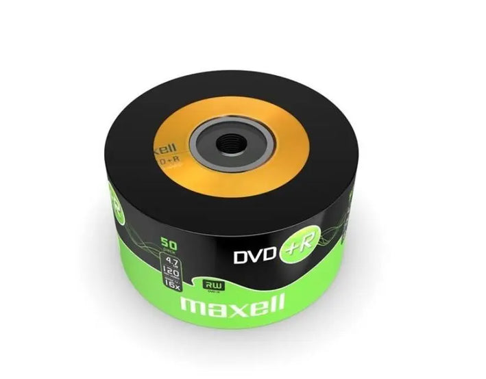 Set DVD+R 4.7GB 16x 50buc pe folie Maxell 275736.40.TE