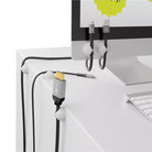 Set organizator cabluri 5 buc alb Goobay