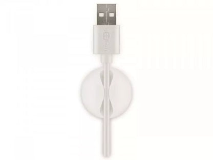 Set organizator cabluri 5 buc alb Goobay