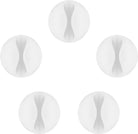 Set organizator cabluri 5 buc alb Goobay