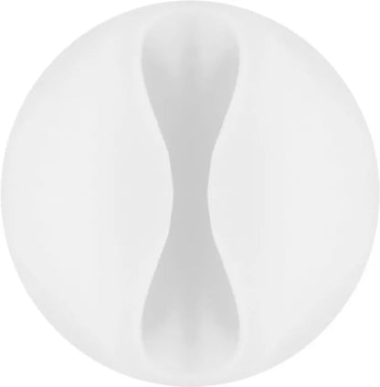 Set organizator cabluri 5 buc alb Goobay